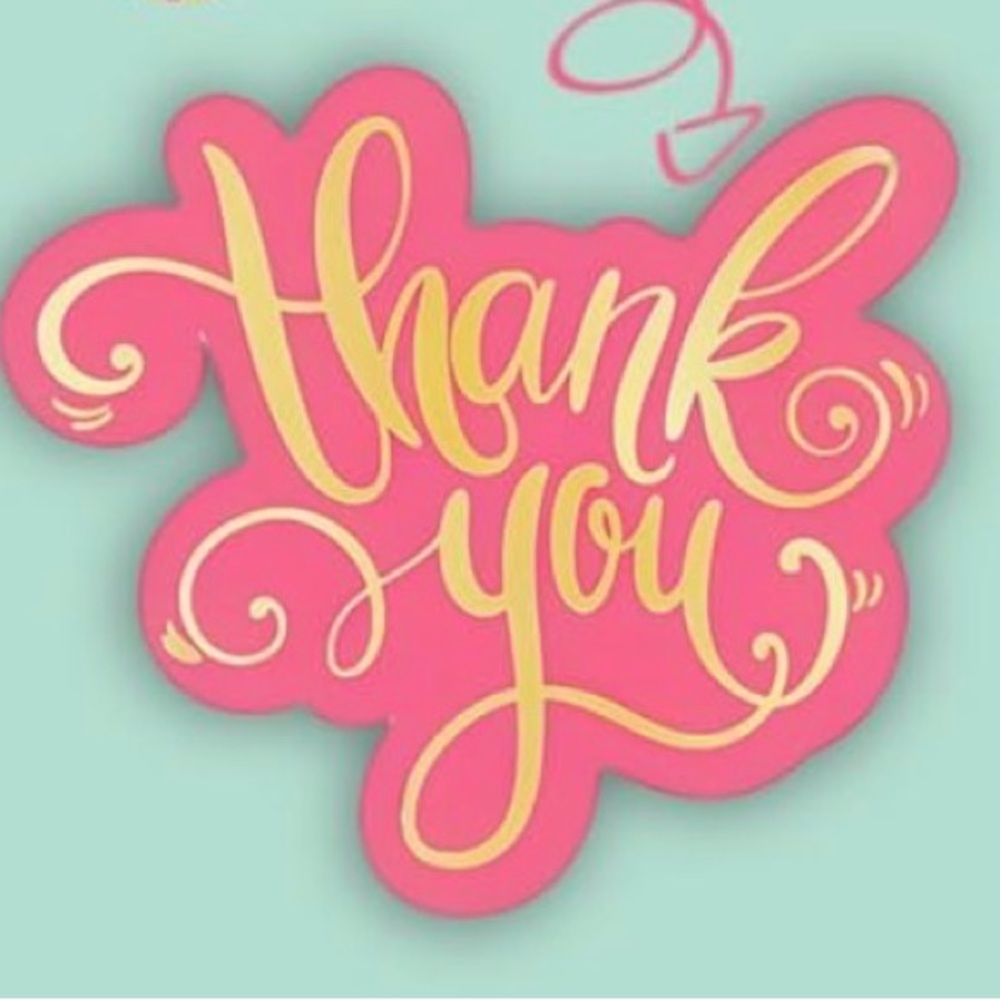 Thank You Double Sided Cards for Shipping Qty25 NWOT - Picture 2 of 6
